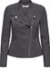 ONLY - ONLAVA Veste de motard en similicuir - Femme - Doudoune - Magnet - Taille 34