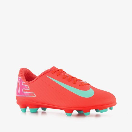 Nike Junior Mercurial Vapor 16 Club MG Voetbalschoenen Junior - Maat 38 - Rood/Roze/Lichtblauw