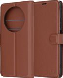 Techsuit Leather Folio Book Wallet Case hoesje voor Xiaomi Redmi 14C - Bruin
