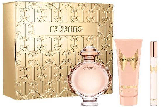Paco Rabanne Olympea Eau De Parfum Cadeau Set - 80ml Parfum, 100ml Body Lotion, 10ml Travel Parfum