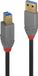 LINDY 36743 USB-kabel USB 3.2 Gen1 USB-A stekker, USB-B stekker 3.00 m Zwart