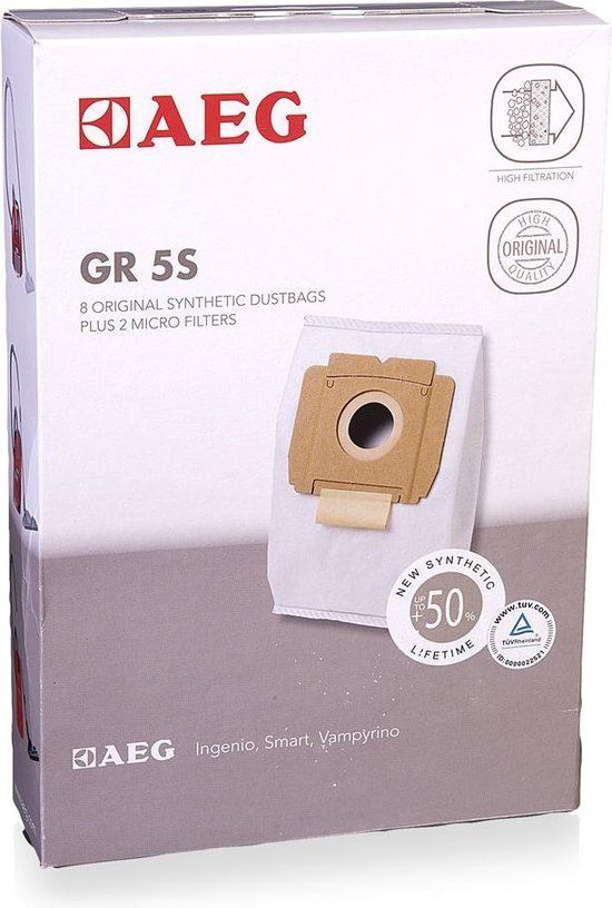 AEG GR 5S Stofzuigerzak Fleece - 8 stuks