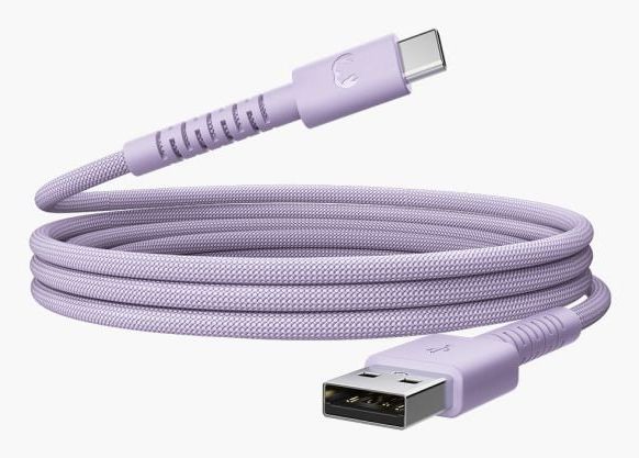 Fresh 'n Rebel FlexWave USB-A naar USB-C Kabel - 2m - Lila