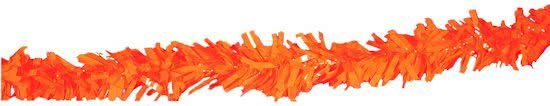 Vegaoo Slinger in oranje pvc van 10 meter - Feestdecoratievoorwerp - One size
