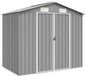 vidaXL Tuinschuur - 205x129x183 cm - Gegalvaniseerd Staal - Grijs