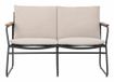 Bloomingville Hampton Tuinstoel Lounge Metaal, Acaciahout Natuurlijk, Zwart