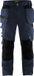 Blåkläder Pantalon de travail avec poches pour clous 1555-1860 - Bleu marine foncé/Noir - C58