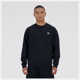 New Balance Sport Essentials Fleece Crew Heren Trui - BLACK