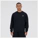 New Balance Sport Essentials Fleece Crew Heren Trui - BLACK