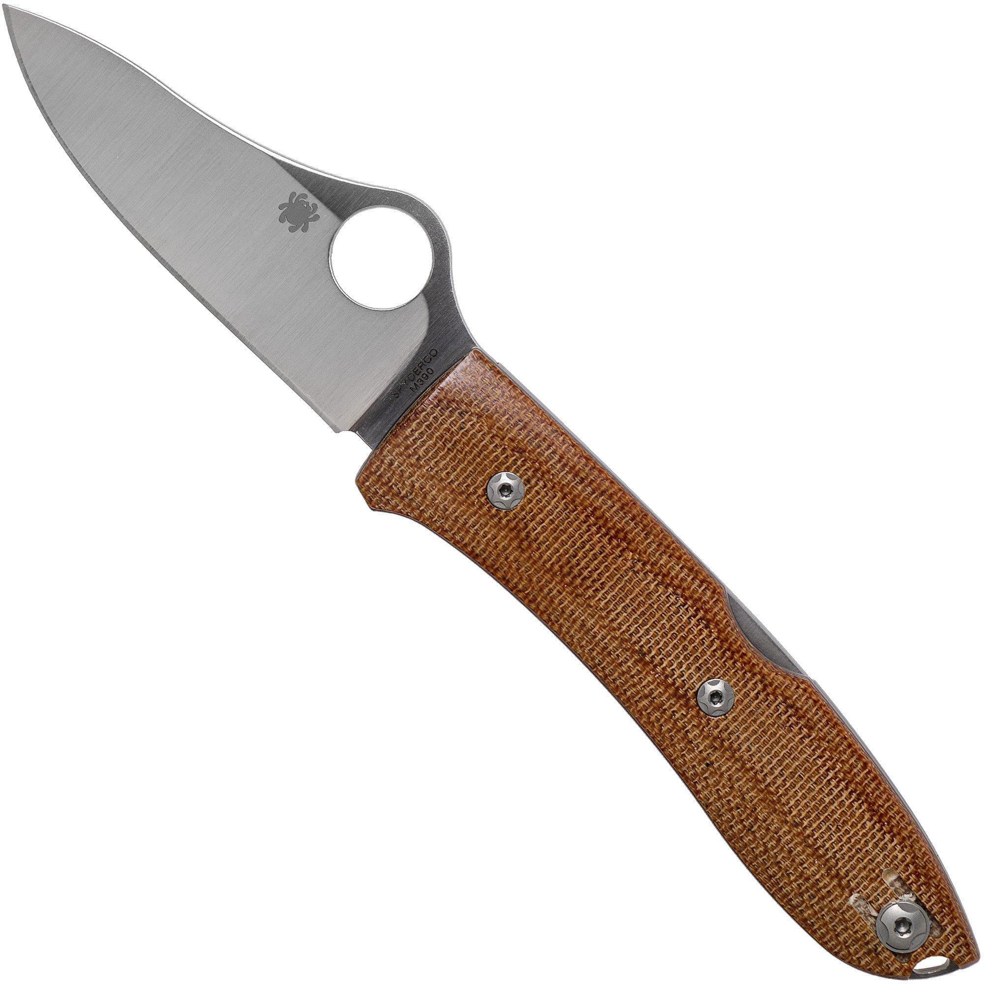 Spyderco SpyOpera C255CMP Brown Canvas Micarta zakmes