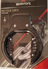 WALFORT fietsslot ringslot zwart 2 sleutels ART keurmerk