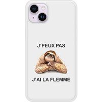 Apple Siliconen hoesje compatibel met iPhone 15 Plus Ik kan het niet, ik ben lui