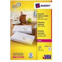Avery - Permanente kleeflaag - wit - 38.1 x 21.2 mm 6500 etiket(ten) (65 vel(len) x 100 adresetiketten