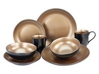CreaTable, 23599, serie GLAMOUR - goud, 8-delige serviesset