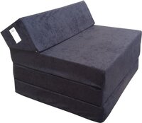 Natalia Spzoo Slaapstoel, inklapbed, logeerbed, slaapbank - Zwart