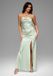 Ombre LARICA Jurk - One-shoulder - Pistache - S