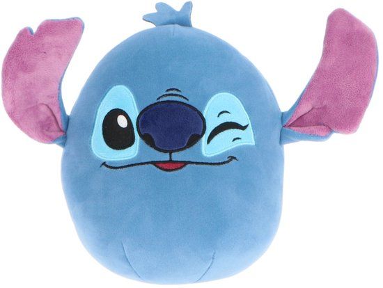 4KidsOnly Mister License Lilo & Stitch Squishy 22 cm - Knuffel - Zachte stof - Blauw