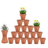 vensovo Terra Cotta-potten van 7,6 cm met drainage - 20 stuks kleibloempotten, vetplanten kwekerijpotten, geweldig voor planten, ambachten, huwelijksgunst