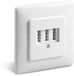 Goobay 3x TAE-NFN Wall Plate, Flush Mount