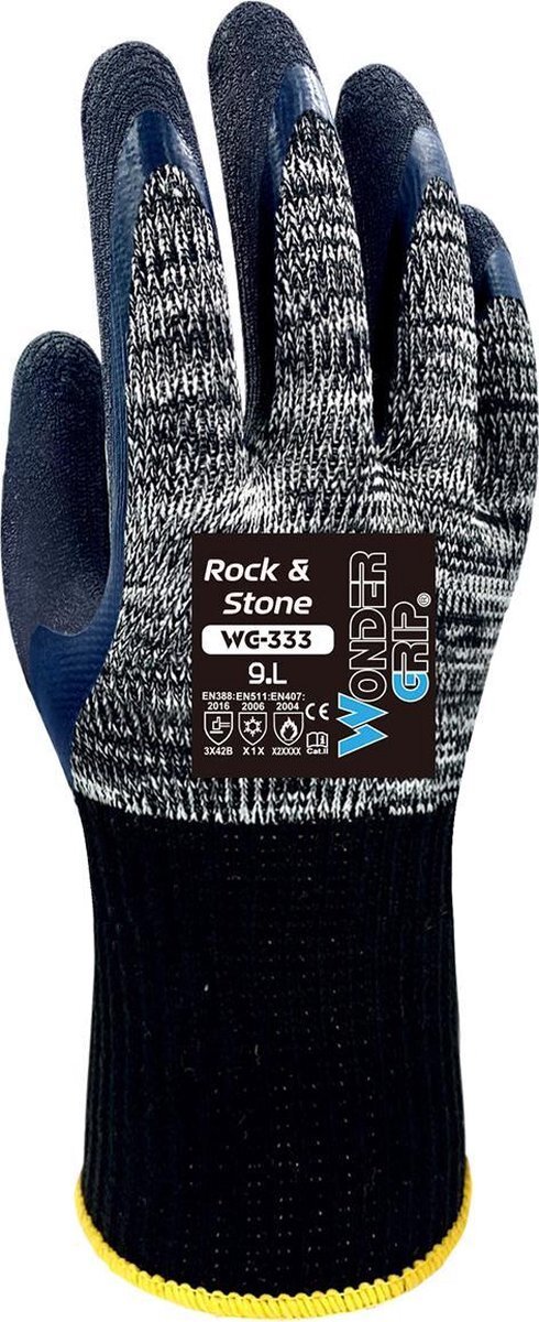 Wondergrip Wonder Grip Rock & Stone Handschoenen Grijs