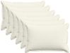 vidaXL Kussensloop 6 st houten crèmekleurig 50 x 75 cm corduroy