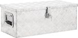 vidaXL Opbergbox - 70x31x27 cm - Aluminium - Zilverkleurig