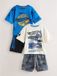 Next - Jongens - Set van 2 korte Hot Wheels pyjama's - Blauw