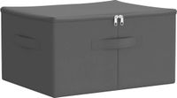 vidaXL Opbergbox - 24 stuks - Nonwoven - Stof - 43 x 34 x 23 cm - 33,6 L - Antraciet