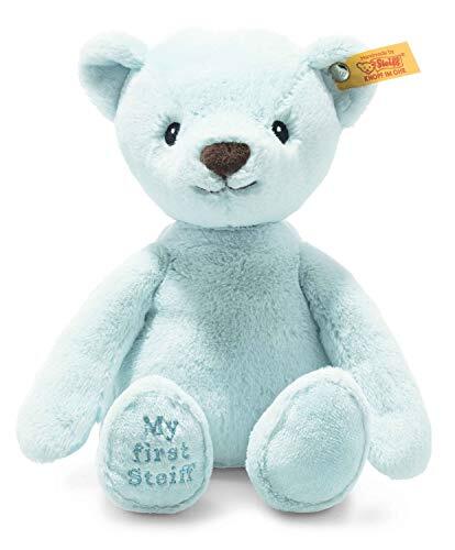 Steiff 242144 Soft Cuddly Friends My first teddybeer - 26 cm - knuffeldier voor baby's - lichtblauw (242144), blauw 143 g