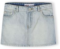 Minoti rok meisjes denim - jeansrok A-lijn met zakken lichtblauw