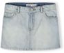 Minoti rok meisjes denim - jeansrok A-lijn met zakken lichtblauw