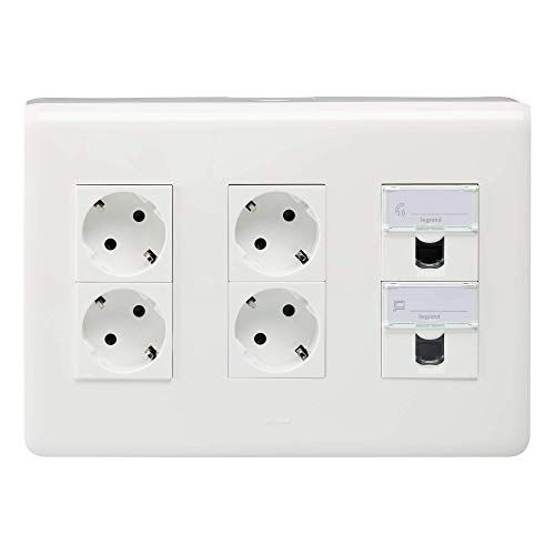 LEGRAND 078883Ea wandcontactdoos, meervoudig, wit