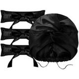 GLOV Cool Curl Sweet Dreams Satin Set - Black Haarverzorgingsset