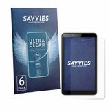 Savvies - Screenprotector voor Brave BT7X1 - Folie Beschermfolie transparant 6 Stuks