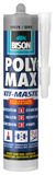 Bison Poly Max Kit grijs koker 280 ml