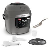Moulinex Multicook Fry YY5553FB Multikoker en airfryer, 12 programma's, 6 l, grijs, inclusief spatel