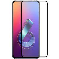 Phonillico® Asus ZENFONE 6 ZS630KL Gehard Glas - Volledig Transparant met Zwarte Rand