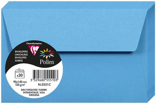 Pollen by Clairefontaine Envelop 90x140 mm Parelmoer