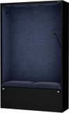 Sally MentalBox - Geluidsabsorberende cabine voor 2 personen - Navy Blue / Zwart