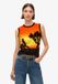 Superdry - Hemdtopje met subprint - Dames - Vesten - Geel - Polyester/Elastaan - Maat UK10/EU38