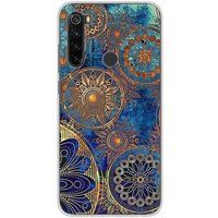 1001 coques Xiaomi Redmi Note 8 mandalla bleu bedrukt siliconen hoesje
