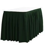 Linentablecloth Tafelrok, 6,4 m, Polyester, Hunter Groen