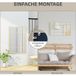 Miroir mural décoratif, cadre en métal, bandes dorées, verre multicouche, 90 x 2 x 60 cm