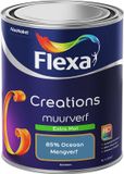 FLEXA Creations Muurverf Extra Mat 85% Oceaan 1Liter