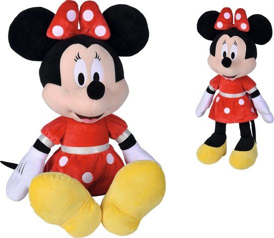 simba Disney Minnie Mouse Rode Jurk Knuffel - 60cm - Pluche