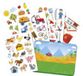 Merkloos Totum Raamstickers - boerderij - 90 stuks - herbruikbaar - statisch