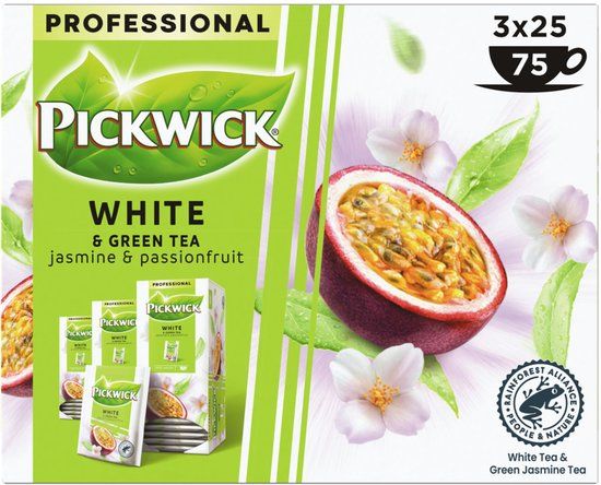 Pickwick White Green Jasmin Passion Tea 25x1.5gr | 3 Pieces