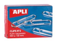 5 Star 505337, 503352, verpakking met 100 platte clips, 32 mm