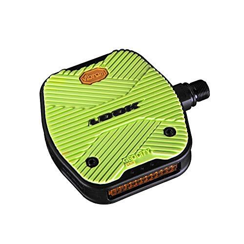 Look Geo City Grip Pedals, lime