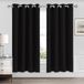 Goodivery Rideaux occultants noirs - Lot de 2